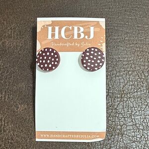 Polka Dot Stud Earrings